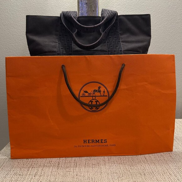 Hermes Her Line Cabas Tote Grey - Picture 9 of 9
